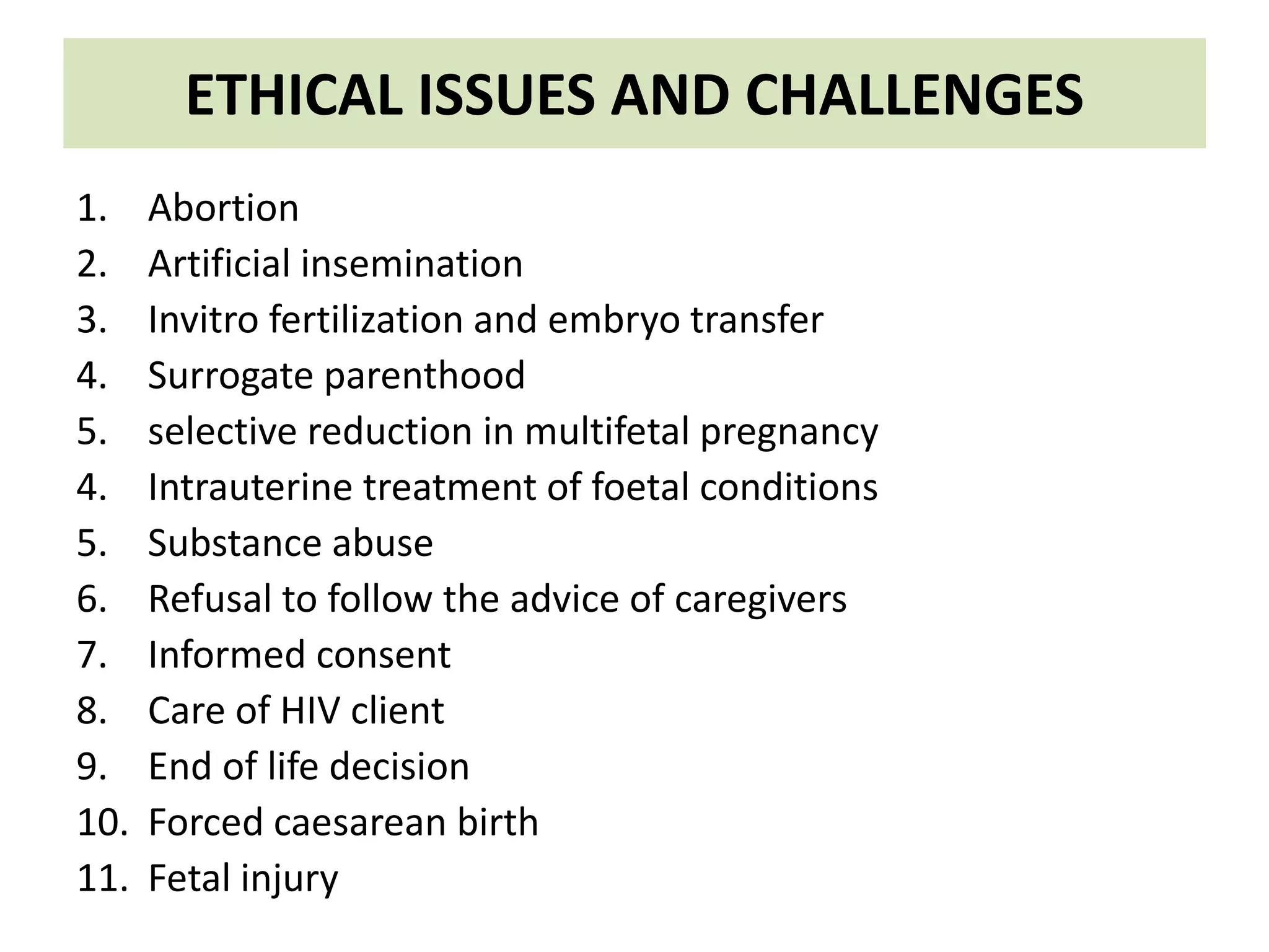 Ethical and legal issues in midwifery and obstetrics nursing | PPTX