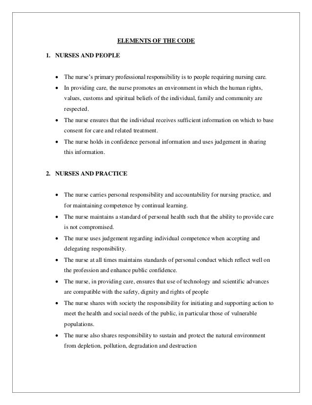 Ethical and legal issues in nursing