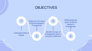 English 8 Ethical Appeal (Types of Propaganda) | PPTX