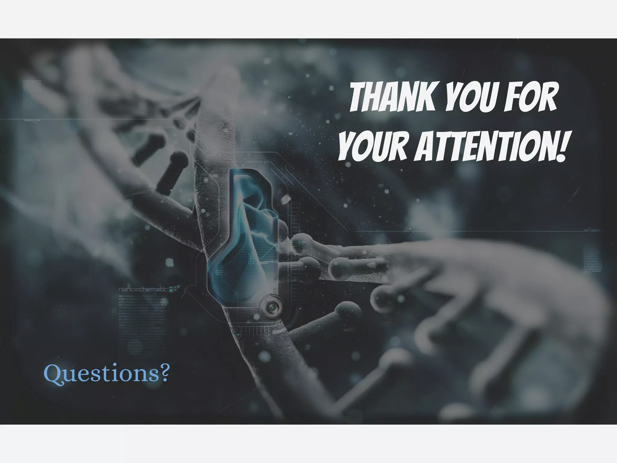 Thank you for
your attention!
Questions?
 