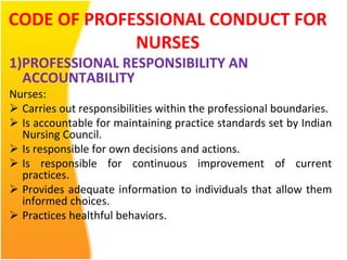 Ethical Committee, Code of ethics and Professional conduct In Nursing ...