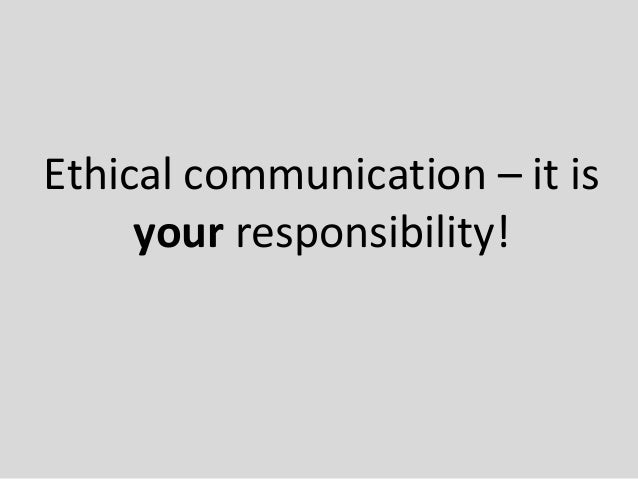 ethical communication