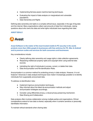 Ethical Considerations in Data Analysis_ Balancing Power, Privacy, and ...
