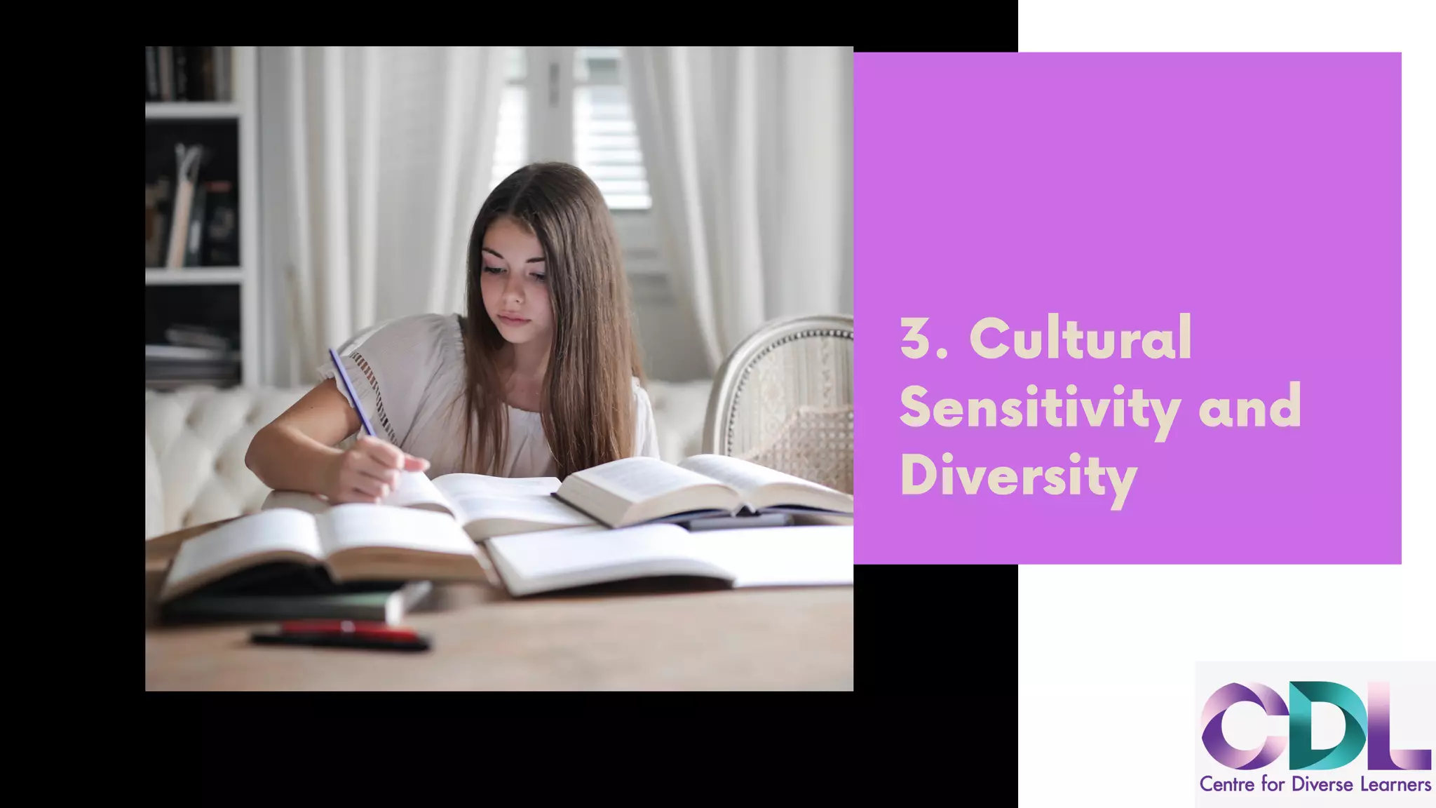 3. Cultural
Sensitivity and
Diversity