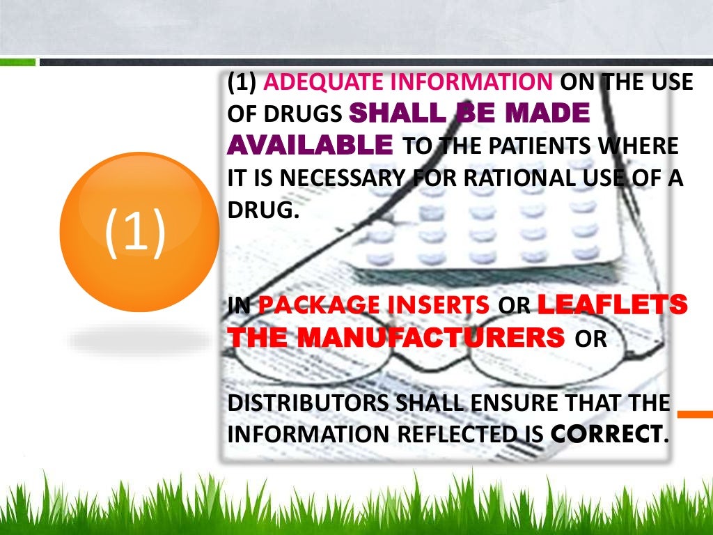 Ethical criteria for medicinal drug promotion (Schedule G)
