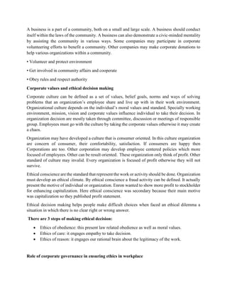 Ethical decision making in business | PDF