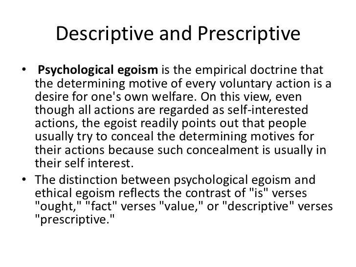 ethical egoism psychological egoism