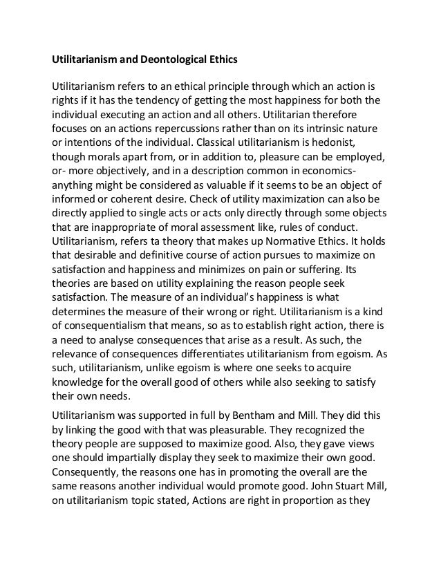 Utilitarianism Essay Essay on Utilitarianism essay on utilitarianism
