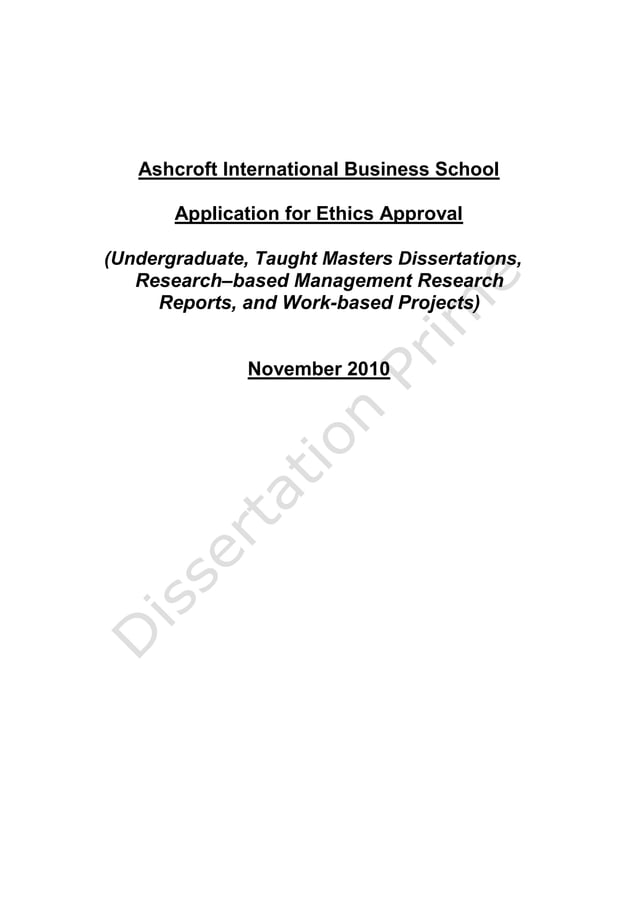Ethics Approval in Research Sample PDF
