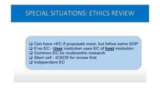 SPECIAL SITUATIONS: ETHICS REVIEW
 