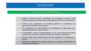 SUMMARY
In this session, we briefly learnt about:
 
