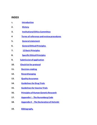 Ethical guidelines for biomedical research in human participants | DOCX