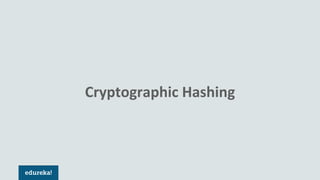 Cryptographic Hashing
 