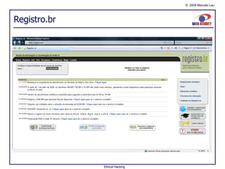 Registro.br Ethical Hacking 