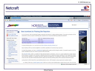 Netcraft Ethical Hacking 