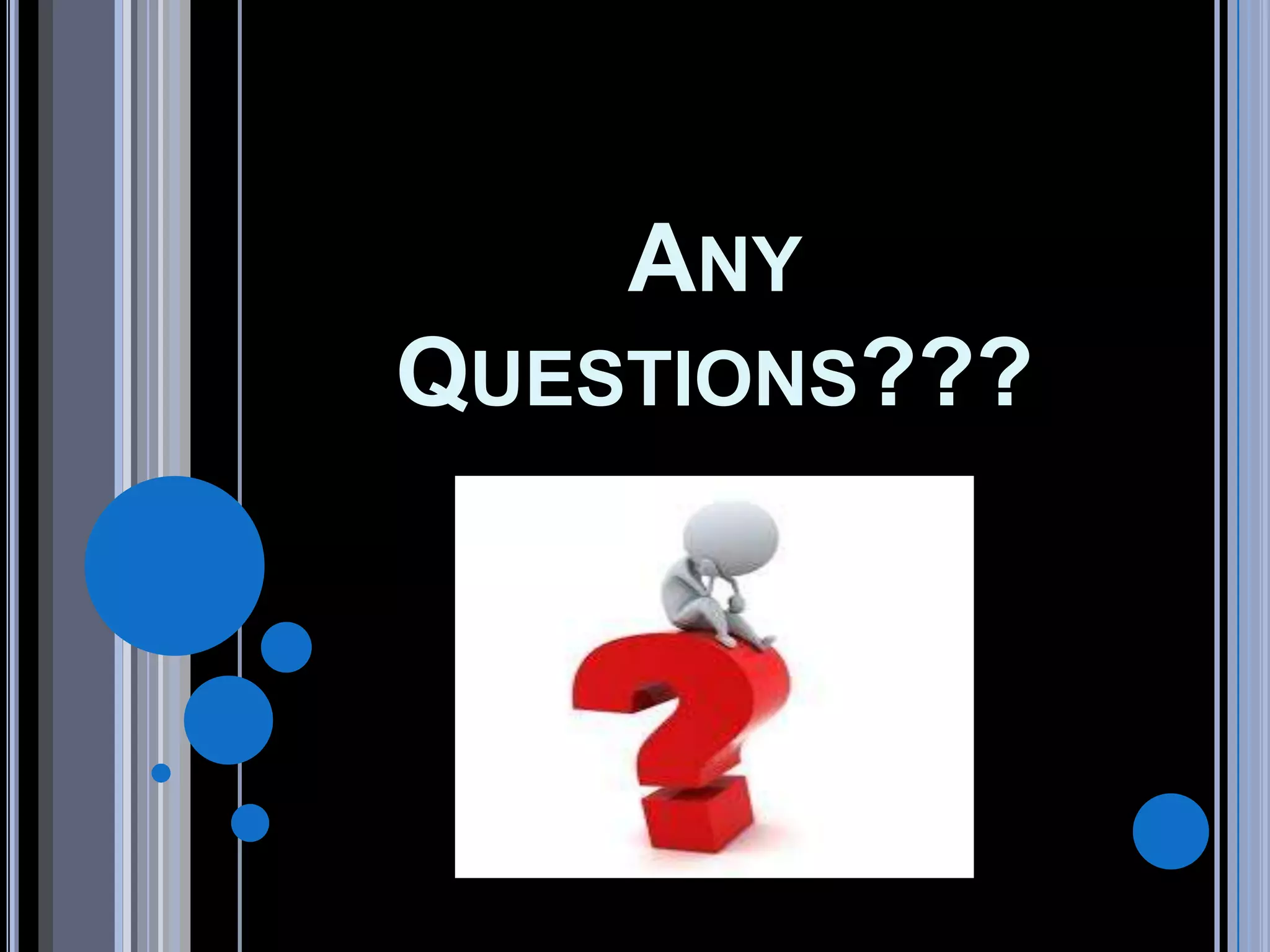 ANY
QUESTIONS???
 