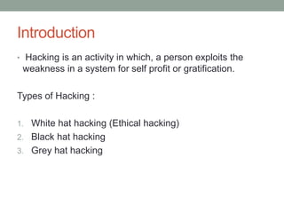 Ethical hacking | PPTX