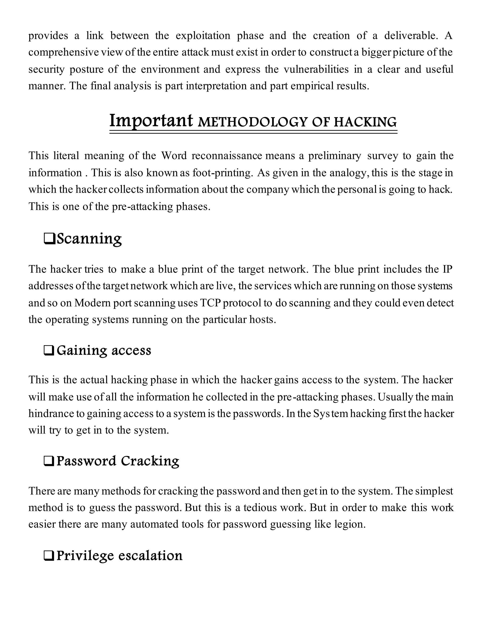 Ethical hacking | DOCX