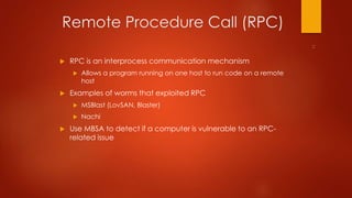Nachi Code Example Ethical hacking chapter 8 - Windows Vulnerabilities - Eric Vanderburg ...