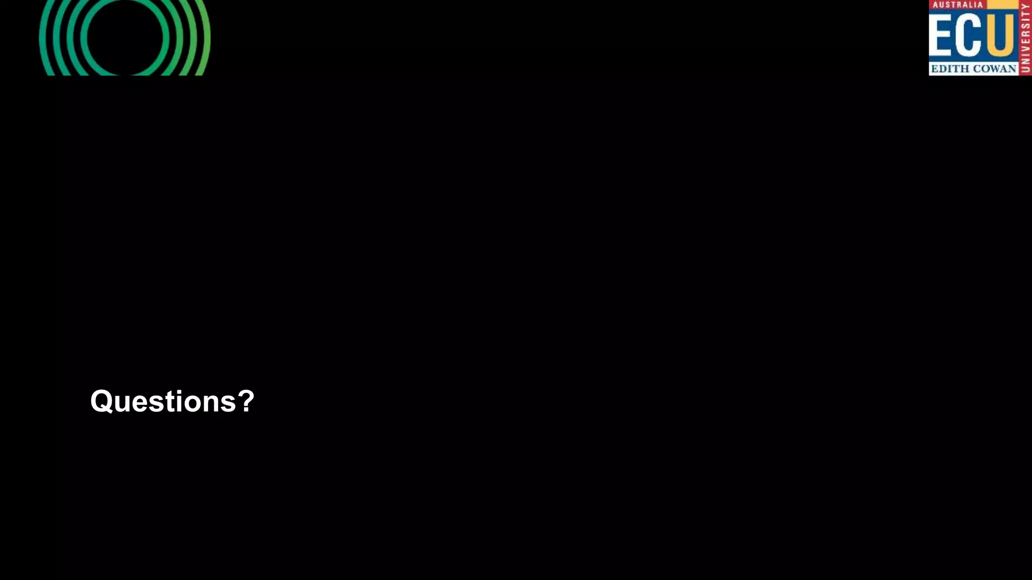 Questions?
 