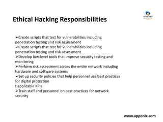 Ethical hacking course | PPTX