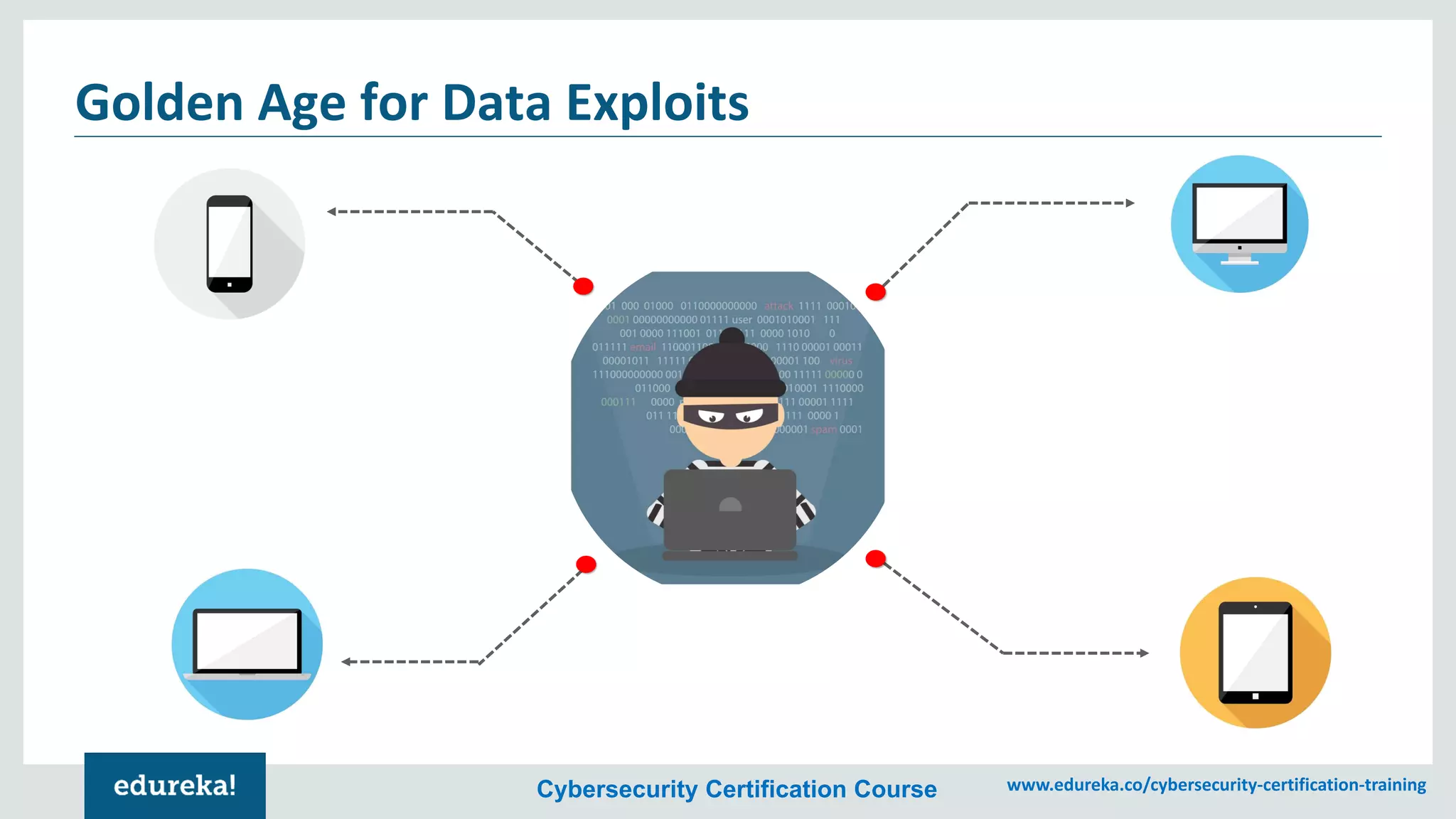 Cybersecurity Certification Course www.edureka.co/cybersecurity-certification-training
Golden Age for Data Exploits
 