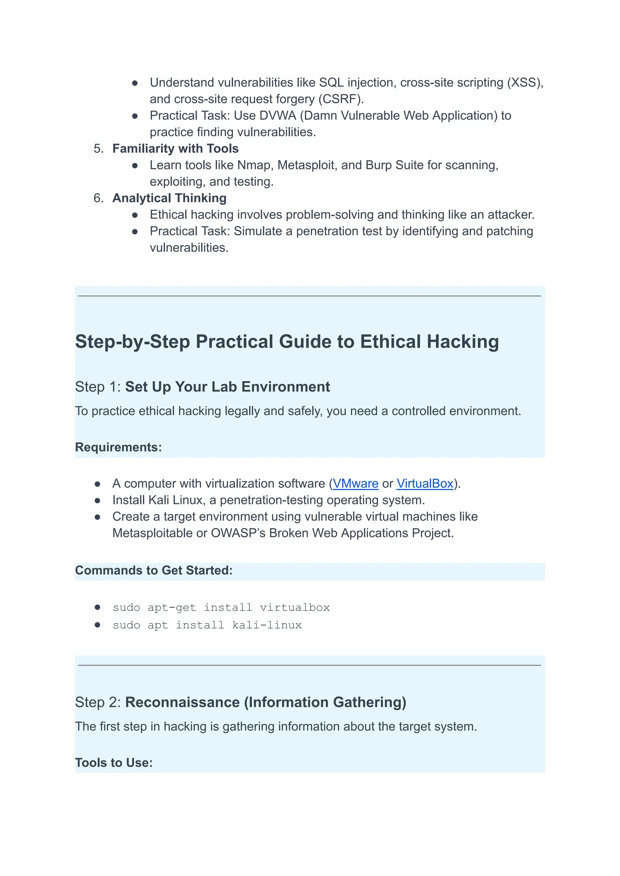 Master Ethical Hacking Basics Like a Pro | PDF image.