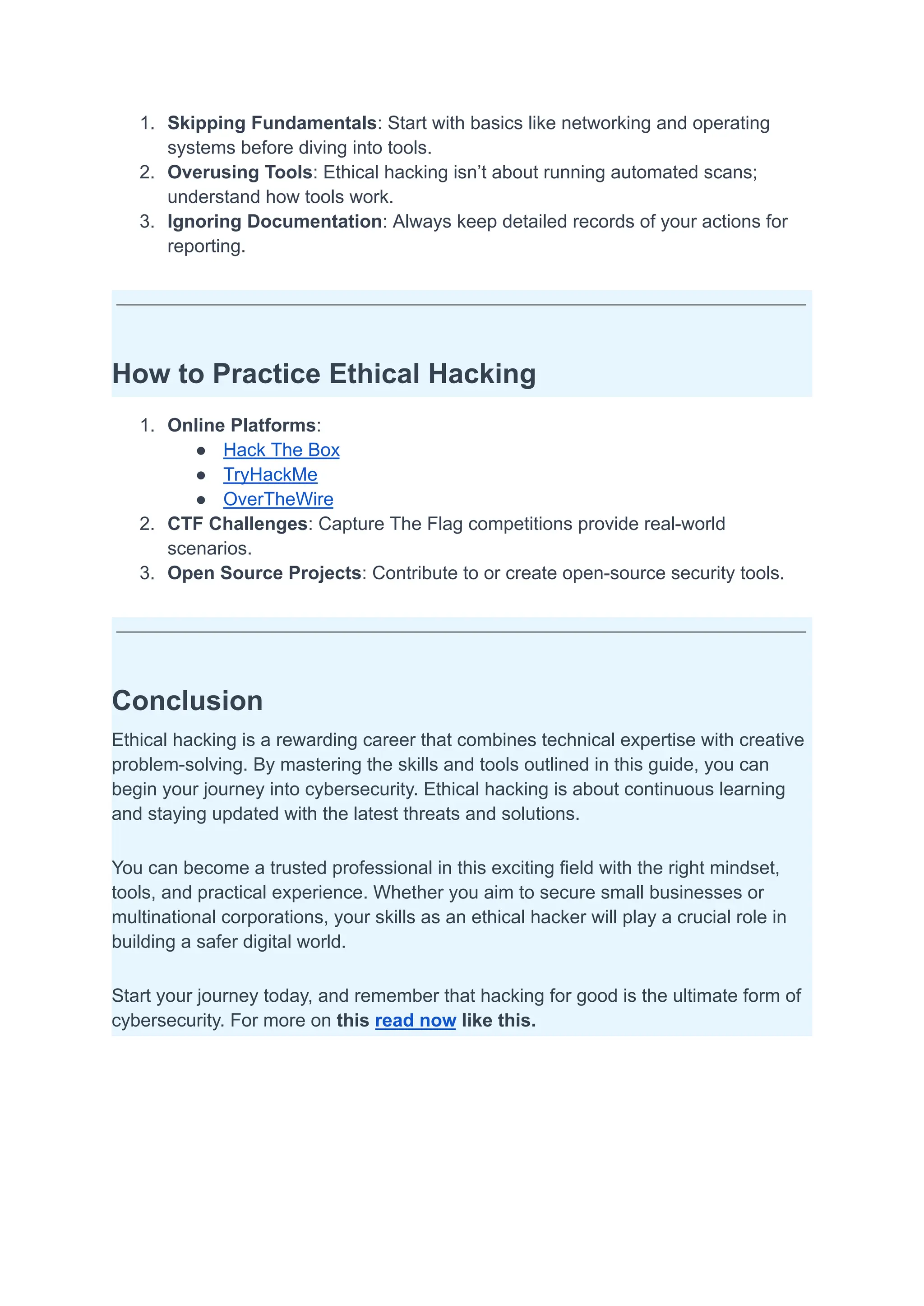 Master Ethical Hacking Basics Like a Pro | PDF