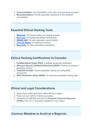 Master Ethical Hacking Basics Like a Pro | PDF