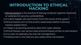 Comprehensive Guide to Ethical Hacking: Techniques, Tools, and Career ...