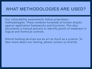 Ethical Hacking Services | PPTX
