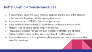 Ethical hacking (sql injection and butter overflow) | PPT