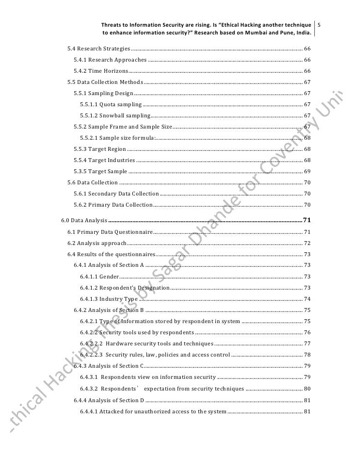 Information security master thesis proposals