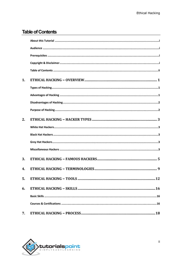 Ethical hacking tutorial | PDF
