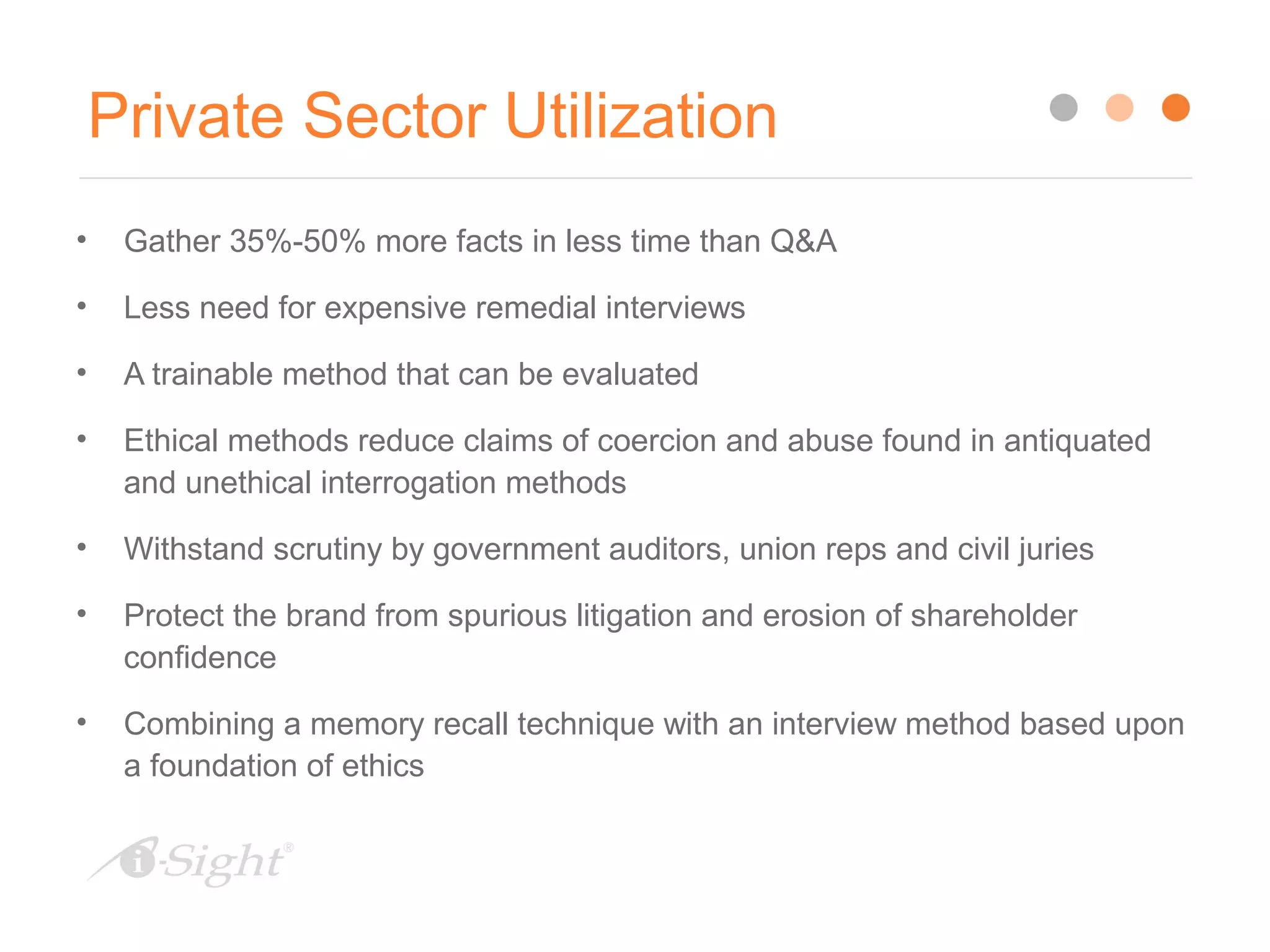 Ethical Investigation Interviews: The PEACE Model | PPT