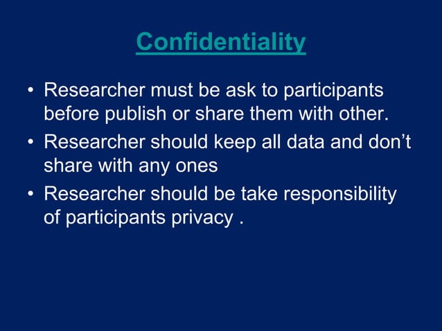 Ethical Issues In Psychological Research PPT