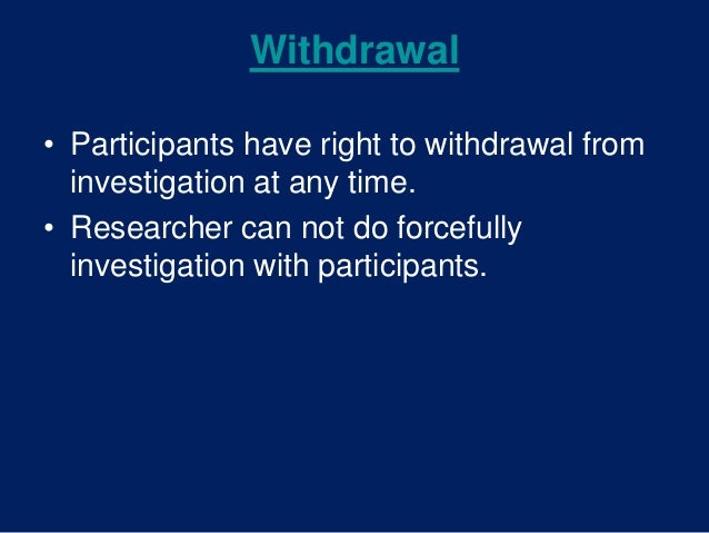 Ethical Issues In Psychological Research