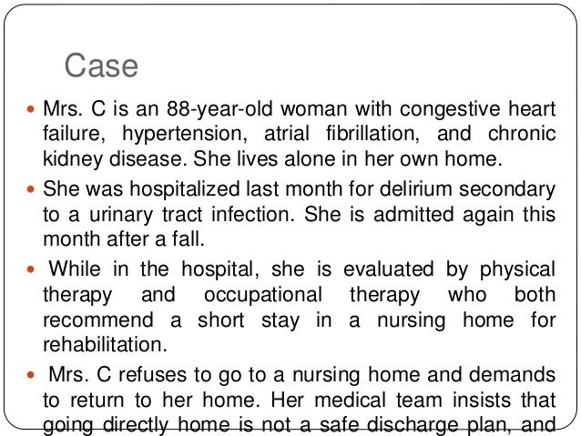 Ethical Issues In Geriatric Care