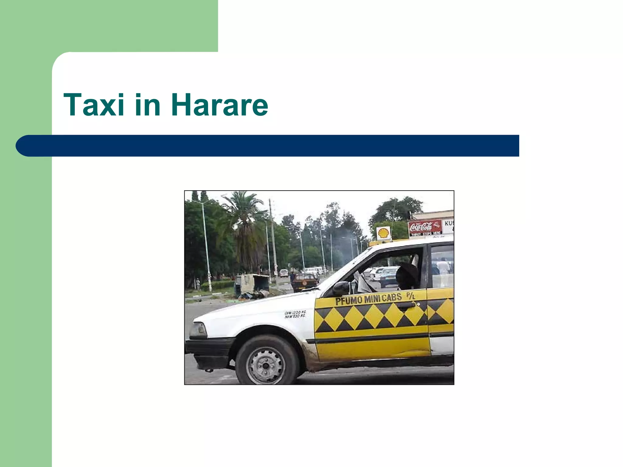 Taxi in Harare 