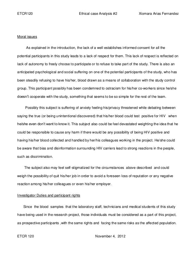 ethical issues emerged in white cells biochemestry study example of memoir essays