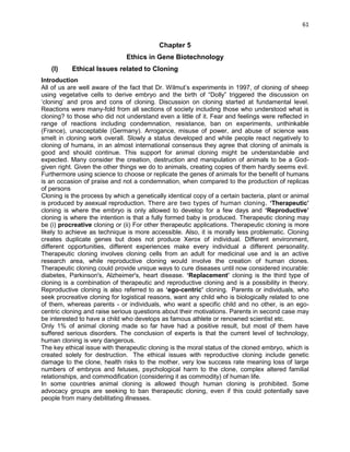 Ethical issues in biotechnology | PDF