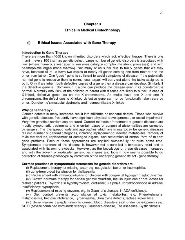 Ethical Issues In Biotechnology