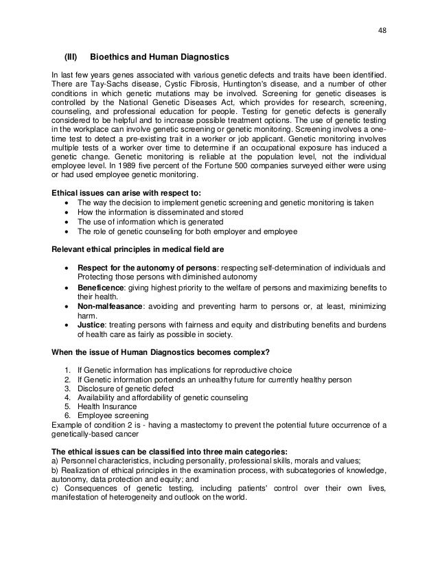 Ethical Issues In Biotechnology