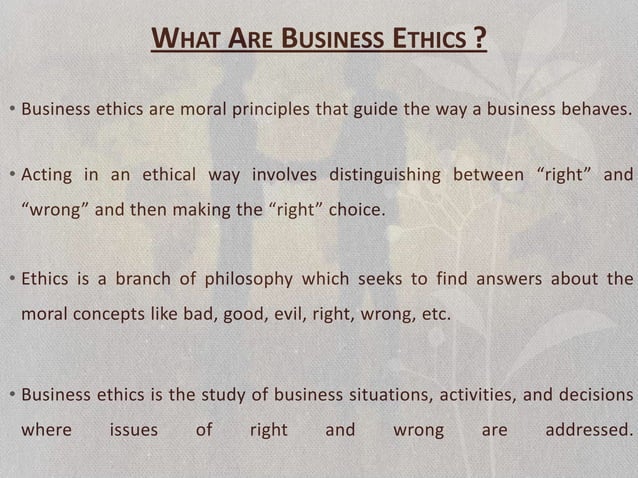 It Is Accurate To State That Ethical Dilemmas In Business Ethical issues in business | PPT