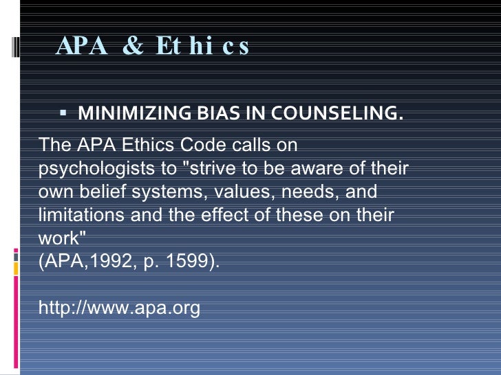 ethic codes used in counseling Counseling minors: ethical and legal issues the american counseling association's (aca) code of ethics and standards of practice require that counselors. ethic codes used in counseling Counseling minors: ethical and legal issues the american counseling association's (aca) code of ethics and standards of practice require that counselors.
