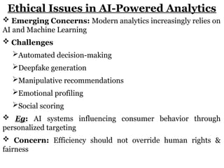 Ethical Issues and Data Ethics In Data Analytics | PPTX