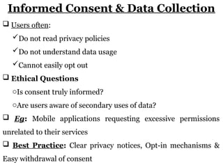 Ethical Issues and Data Ethics In Data Analytics | PPTX