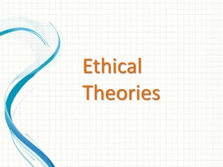Ethical
Theories
 