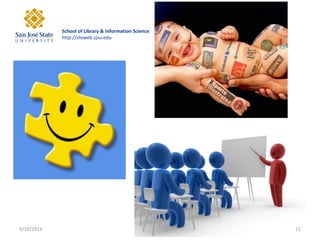 School of Library & Information Science http://slisweb.sjsu.edu 
9/10/2014 
11  