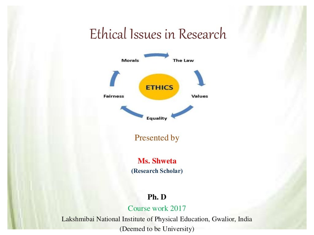 research projects with ethical issues